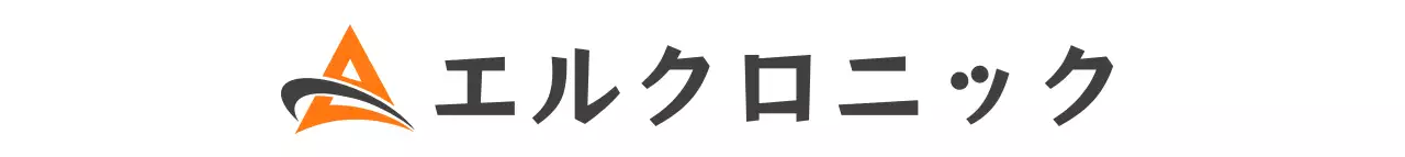 ダークグレーとオレンジのすっきりとした図形シンボルのロゴスタイル会社