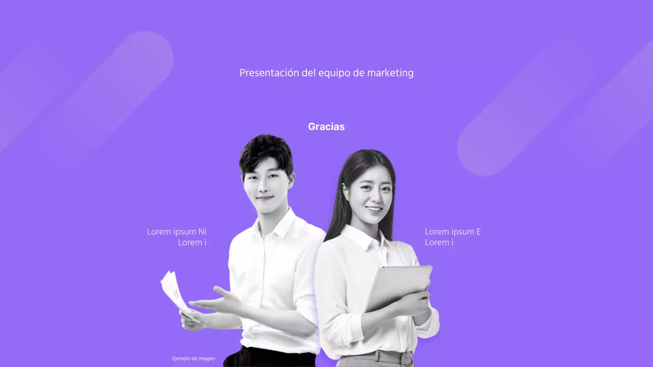 Púrpura Amarillo Concepto simple Plan de empresa