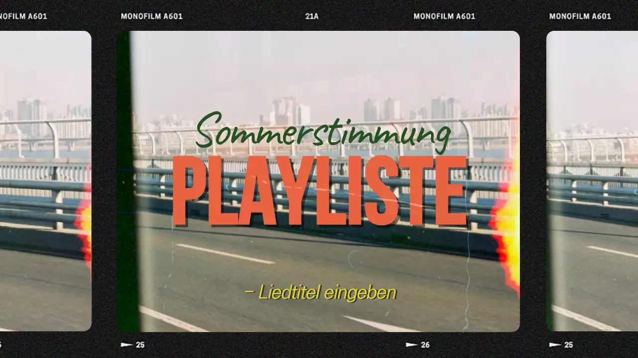 Emotionale Filmbilder Konzept Playlist