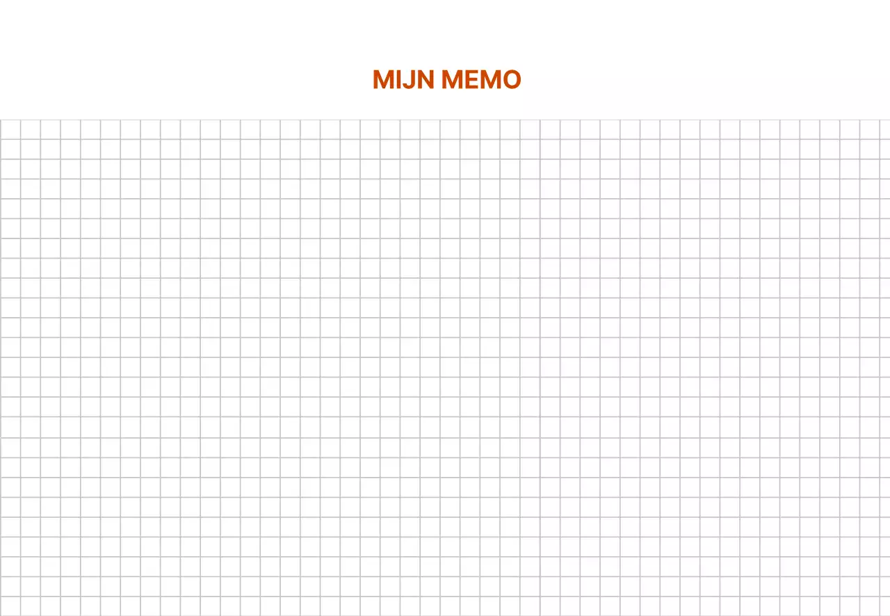 Wit eenvoudig memo