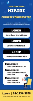 blauw gele letters gemarkeerd illustratie nette school chinees hopop