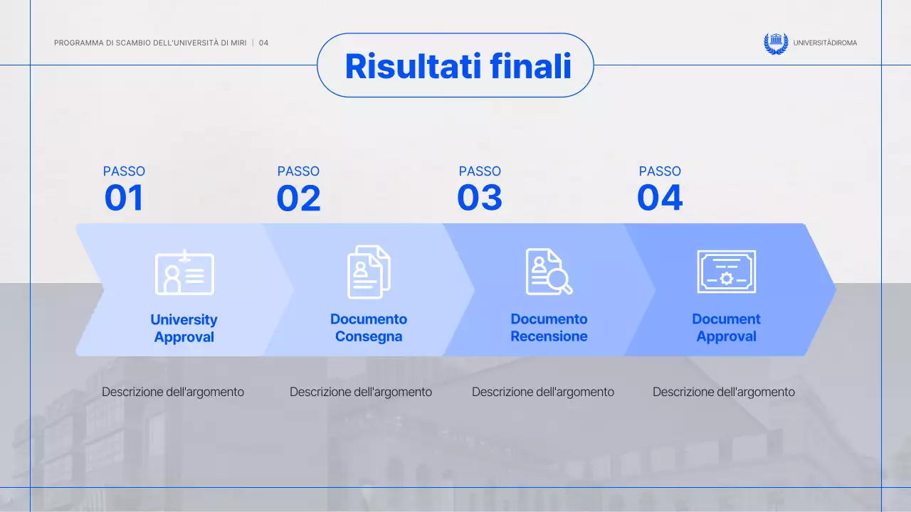Una semplice sessione informativa di scambio di host blu e grigi