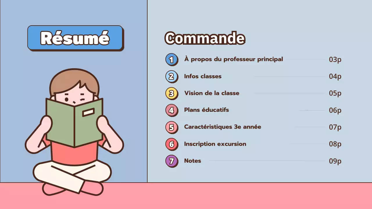 Présentation pour une conférence parents-professeurs sur le thème de l'école