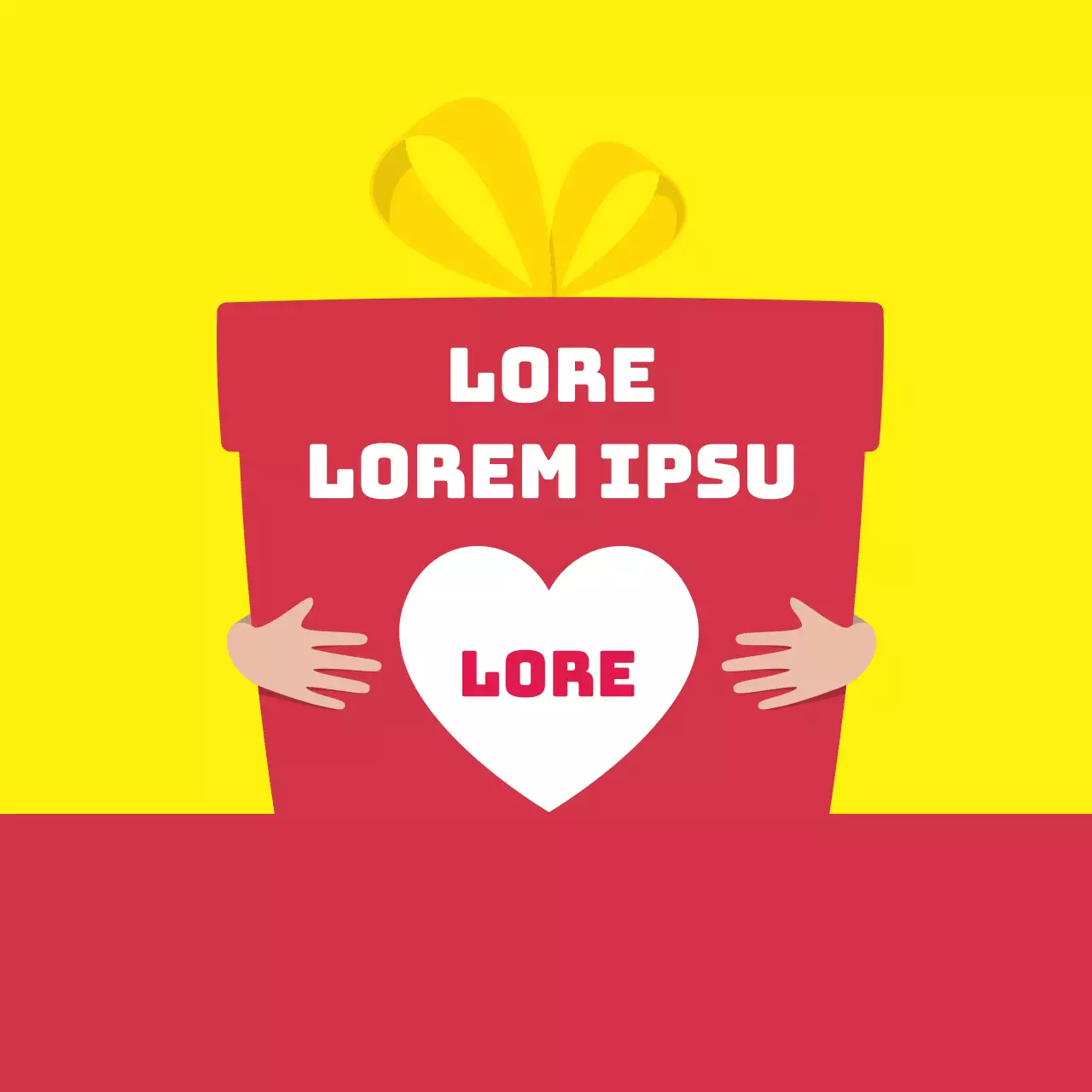 Rode gele illustratie leveringsoverzicht label