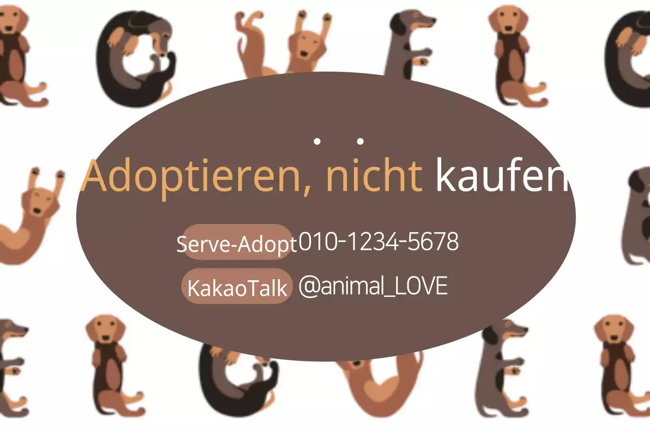 Adoptieren, nicht kaufen