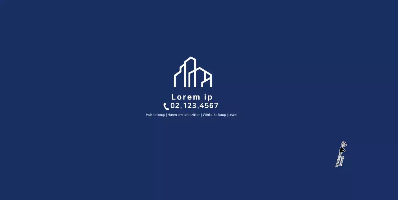 Blue Simple Vastgoed Promotie