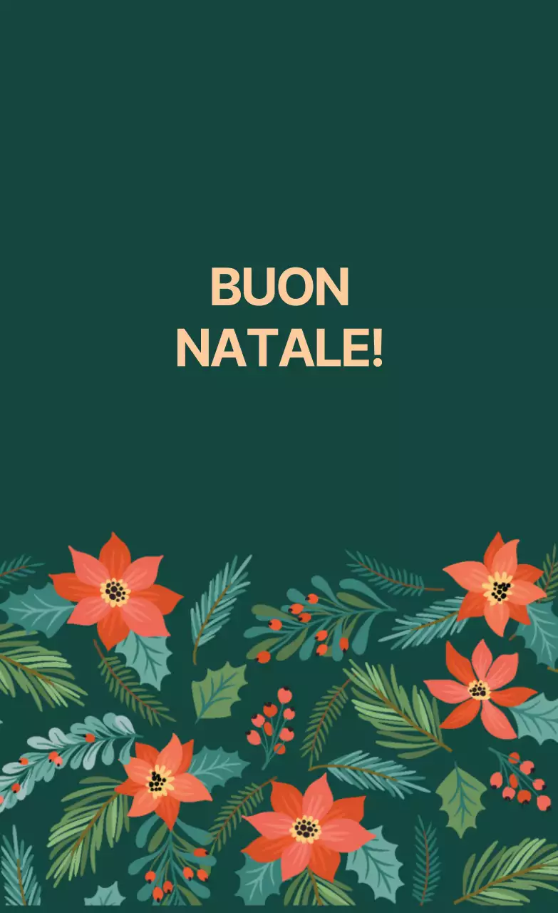 Etichetta natalizia verde con scarabocchio illustrato