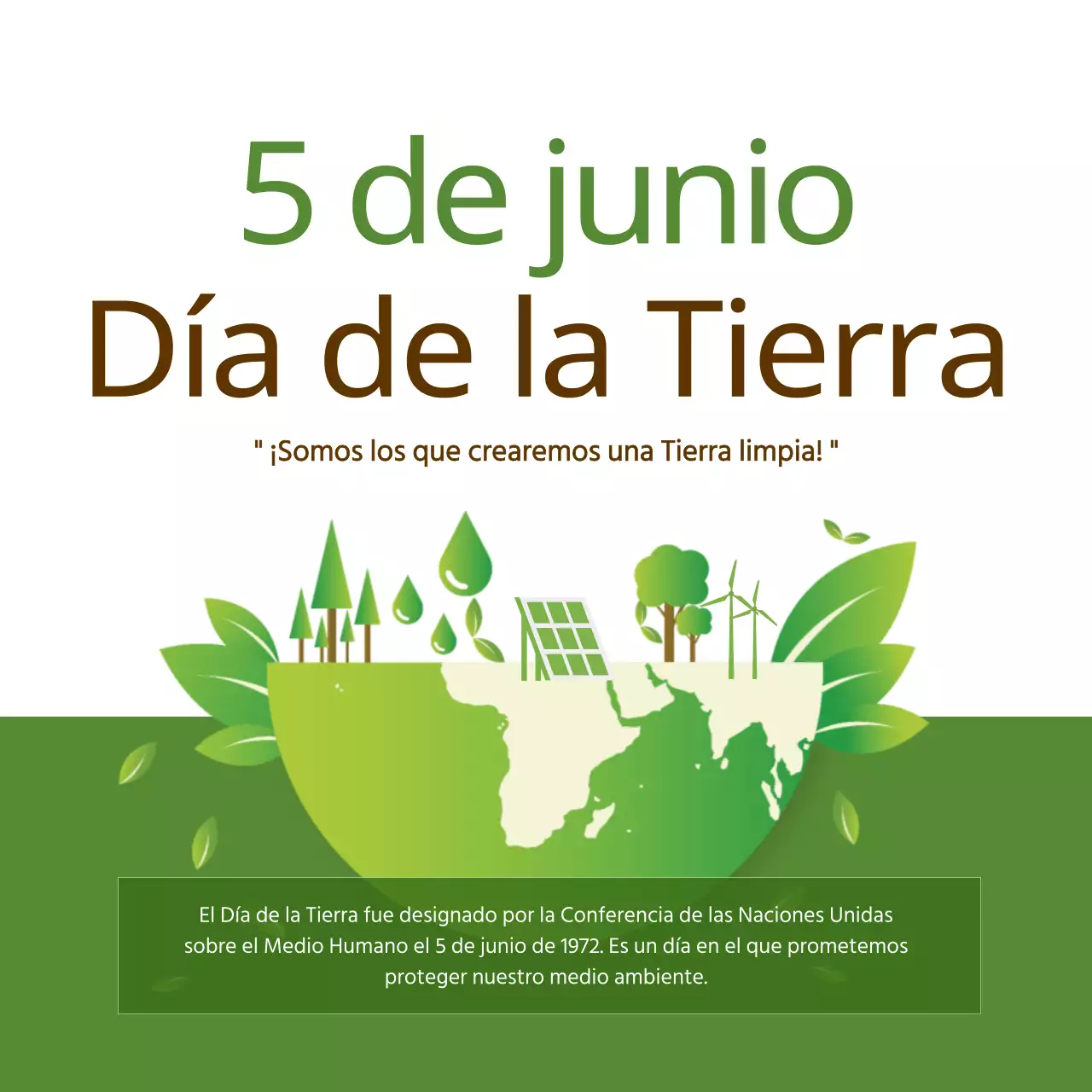 Guía amarilla y verde para el Día de la Tierra