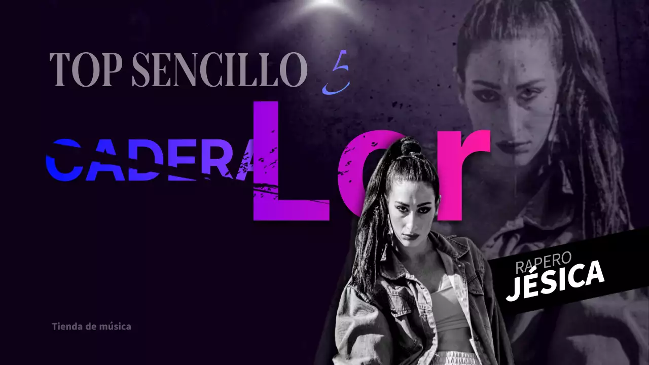 Cubierta de música de moda en azul y morado