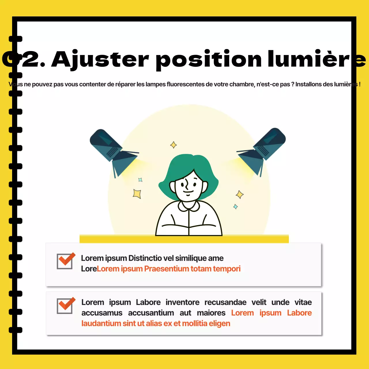 Annoncer et réserver des salles d'étude pour les entretiens en face à face (jaune et blanc)