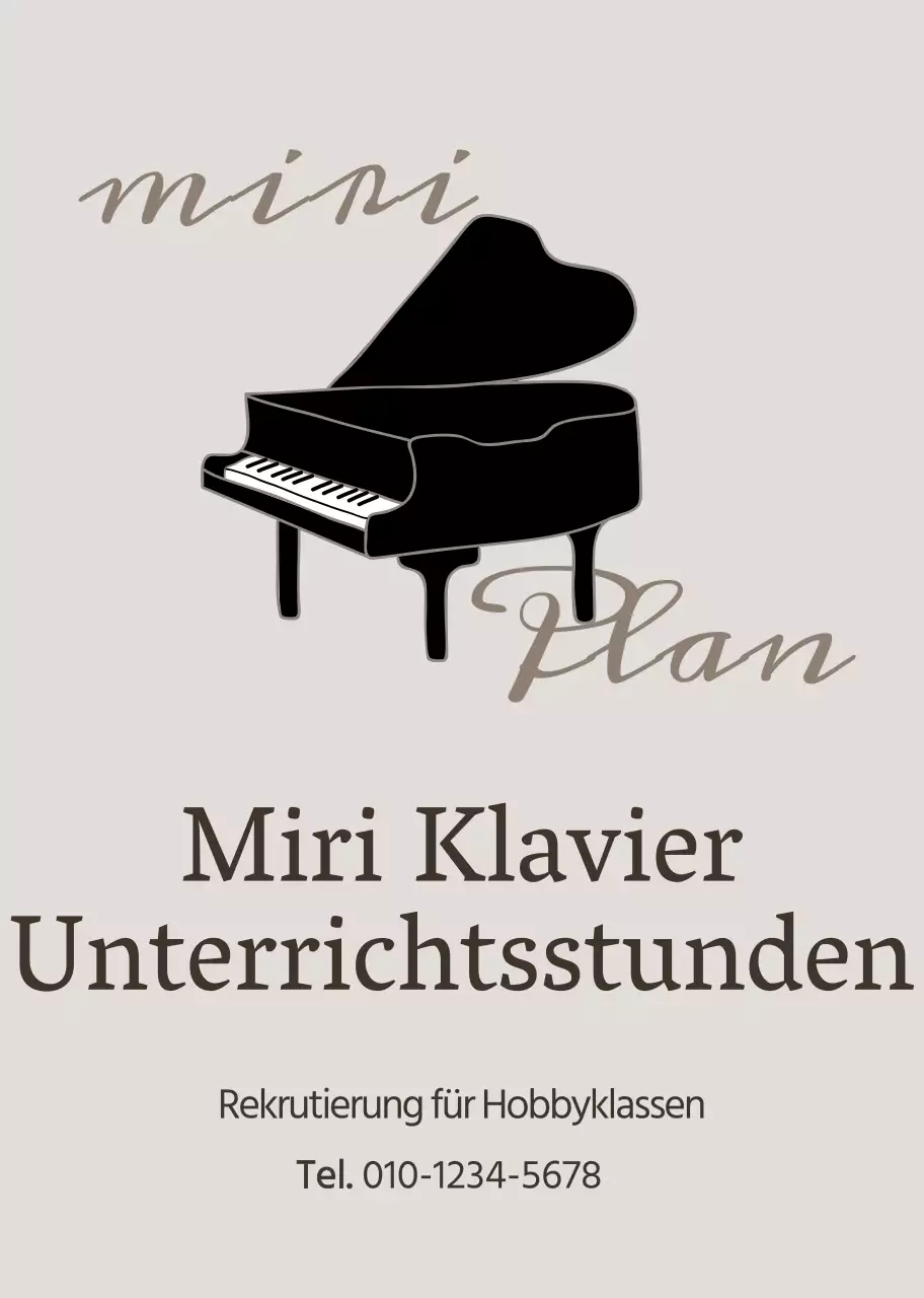 Klavierunterricht