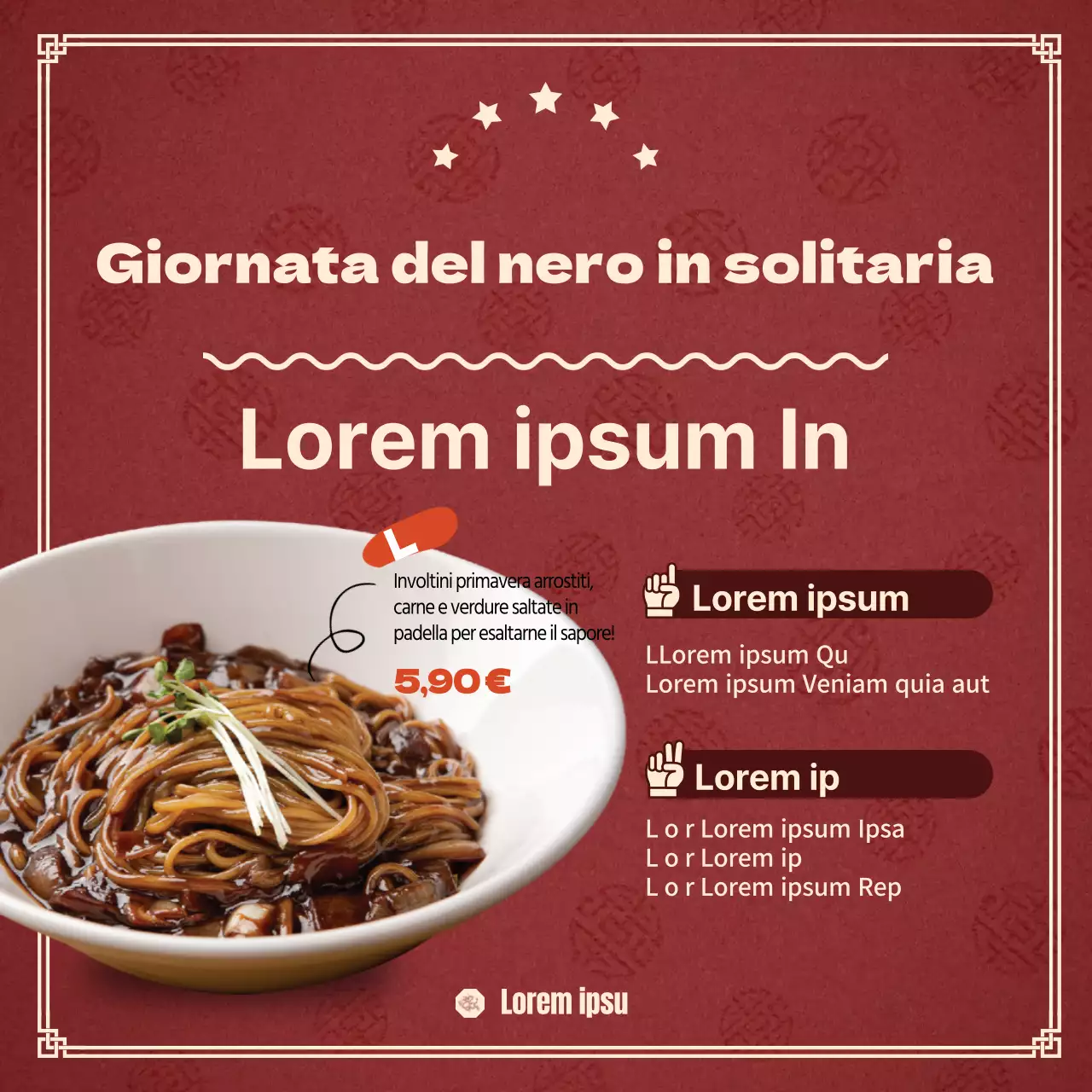 Eventi del Black Friday in rosso