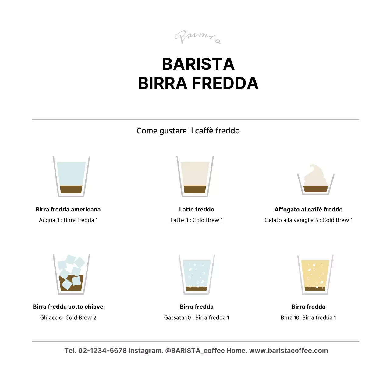 Cartolina prodotto Brown Bean Illustration Cafe