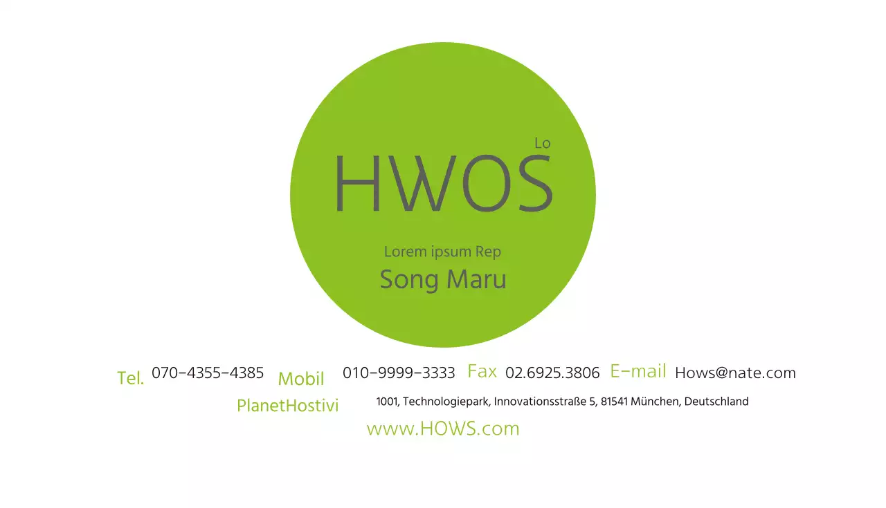 GreenSimpleBusinessCard