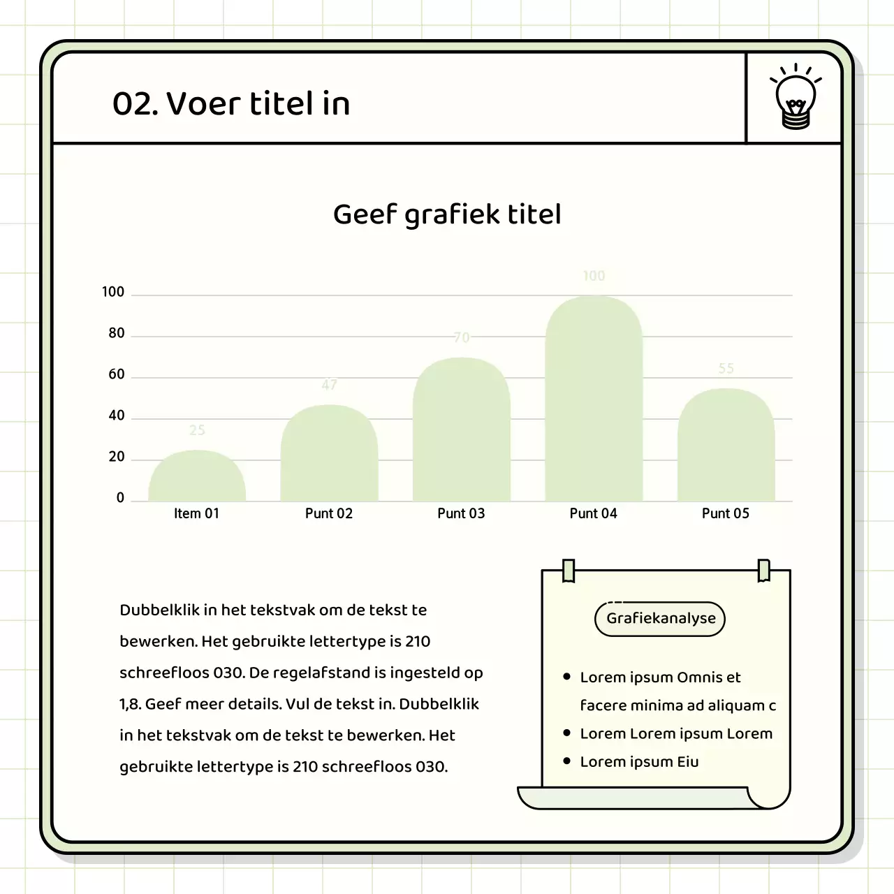 Basis presentatieset in geel en chartreuse