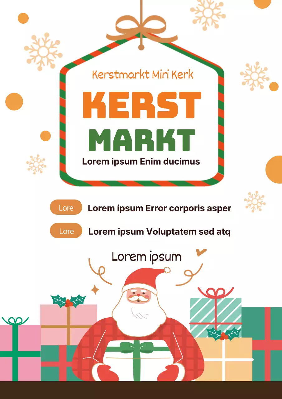 Rode illustratie kerst kerk promotie