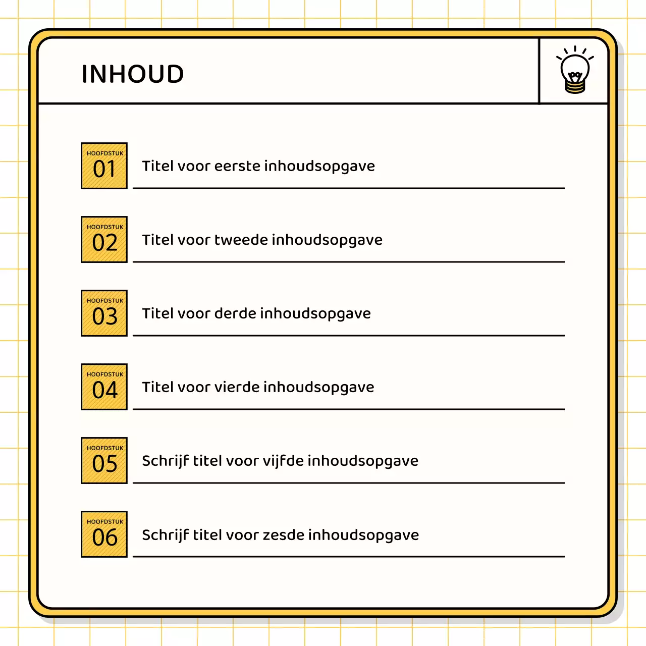 Basis presentatieset in geel en chartreuse