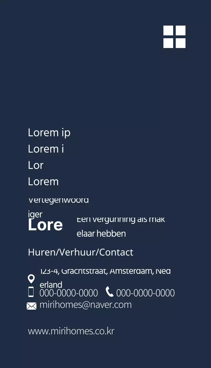 marineblauw illustratie logo schoon onroerend goed