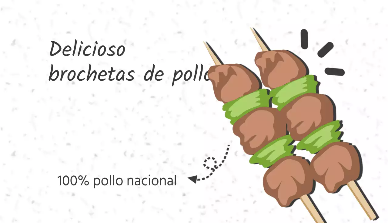 Brochetas de pollo