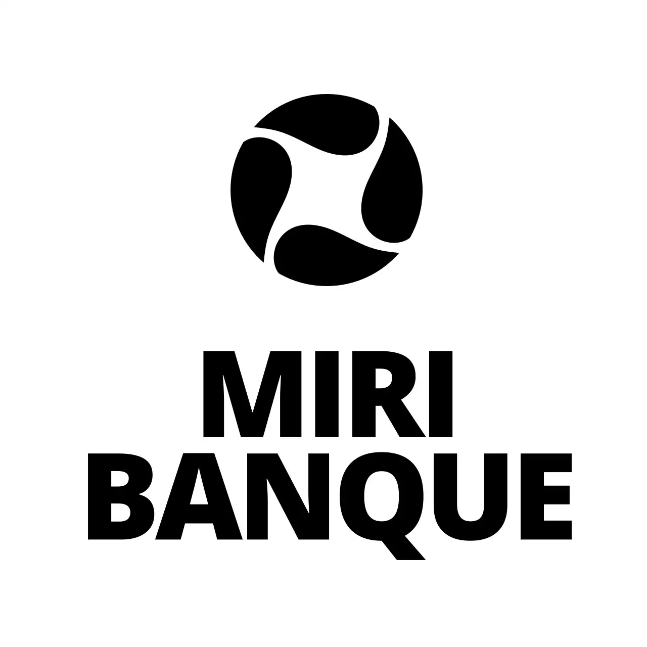 Promotionnel avec un simple logo de banque