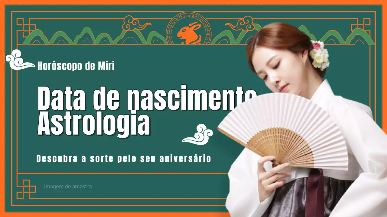 Verde multicolorido Horóscopo do Ano Novo tradicionalmente intenso
