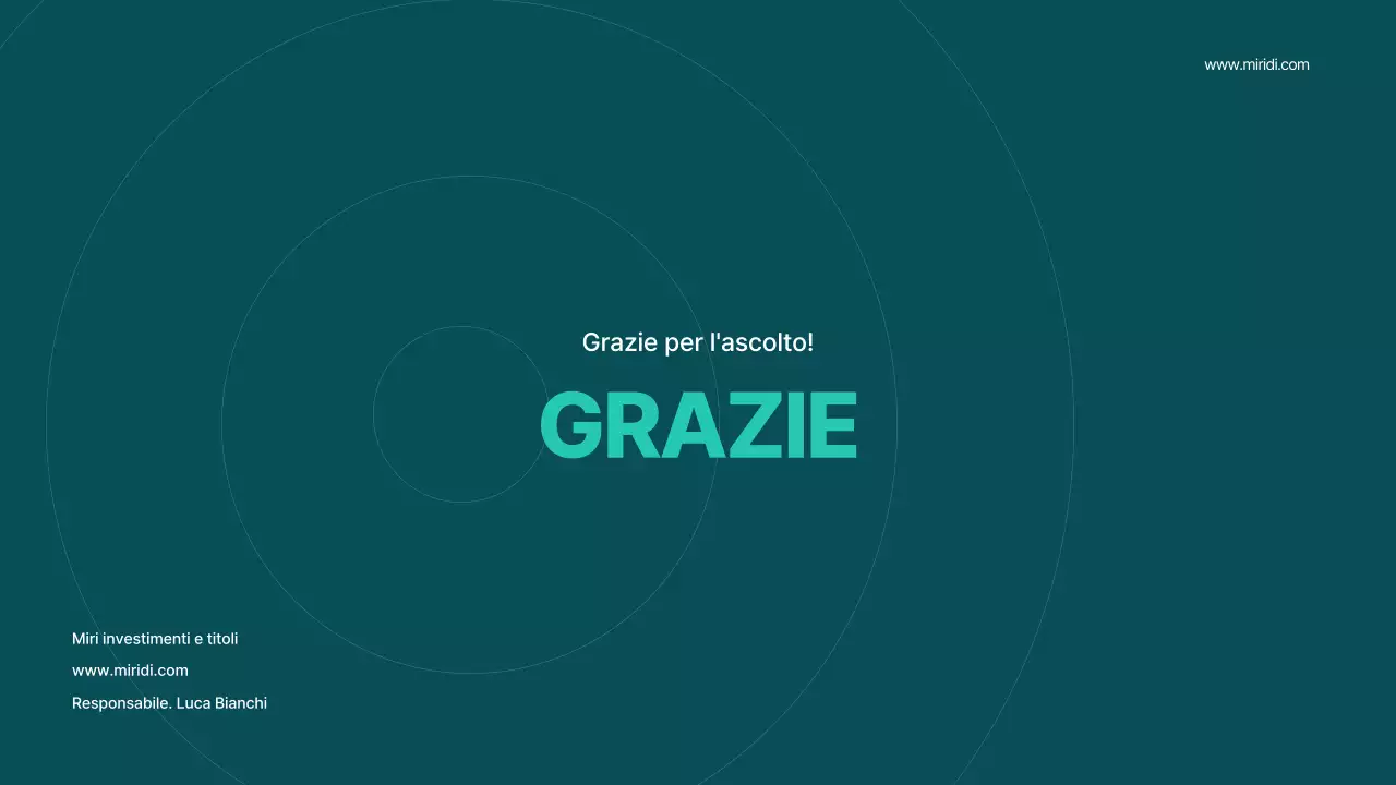 Un prospetto geometrico di una società di intermediazione in bianco e menta