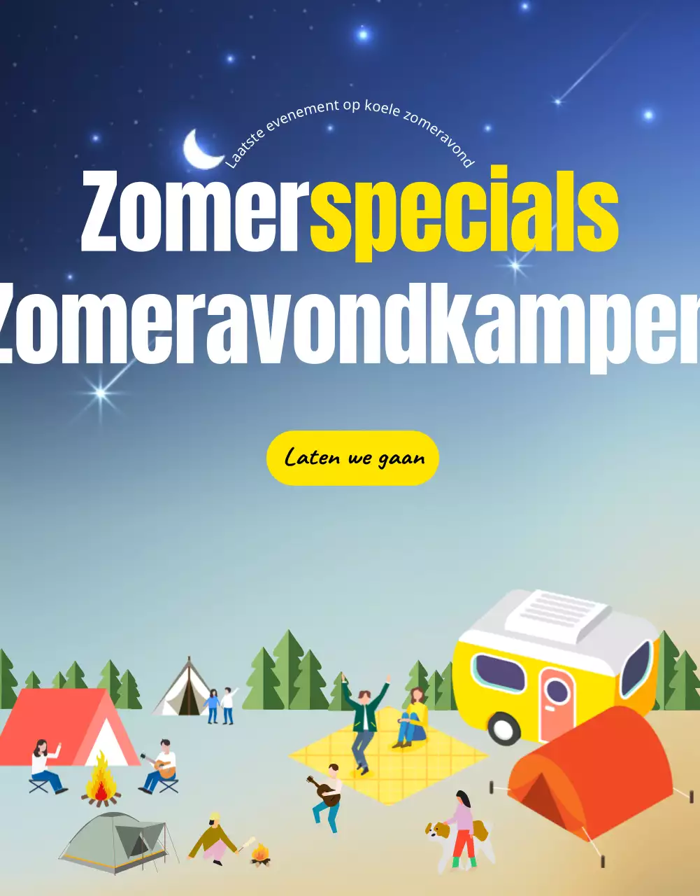 Kamp CardNews in de regenboog