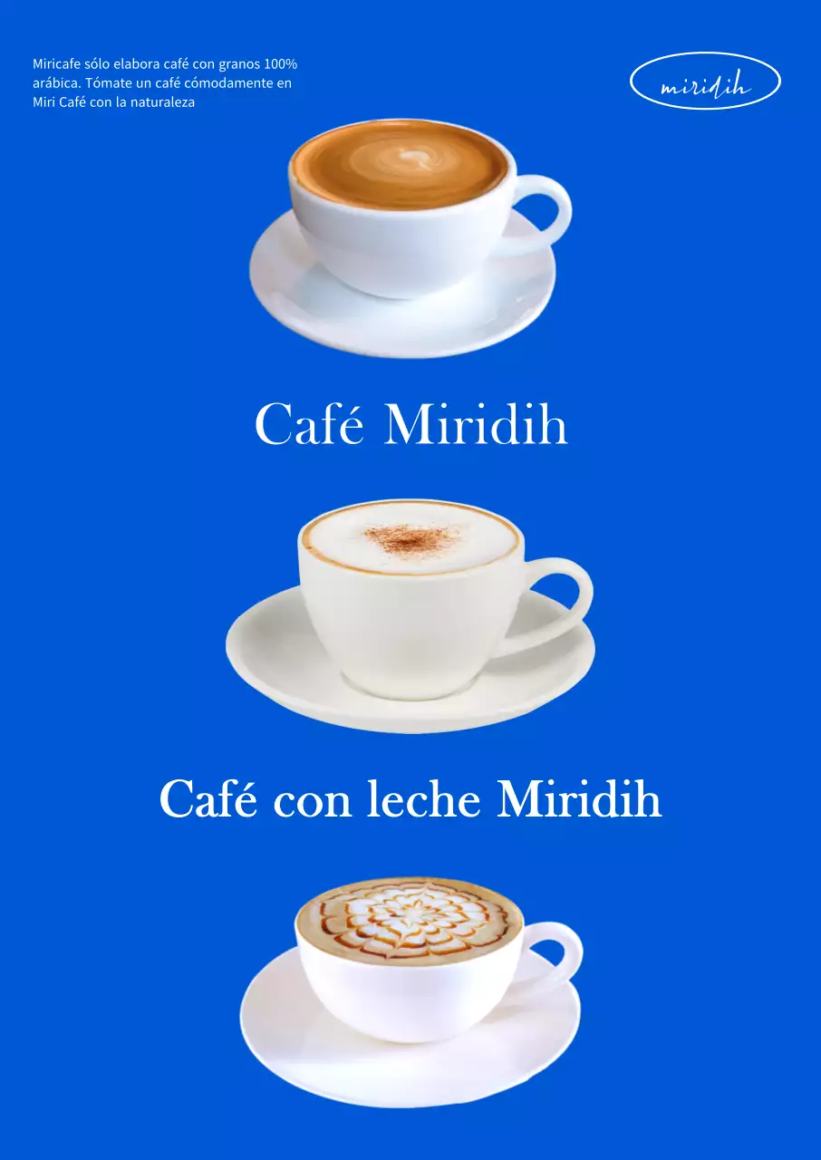 Elegante diseño de cafetería con un concepto azul