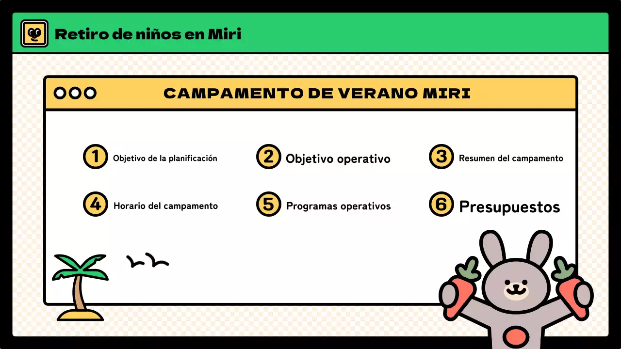 Campamento de invierno para niños con un bonito estilo en azul claro y verde