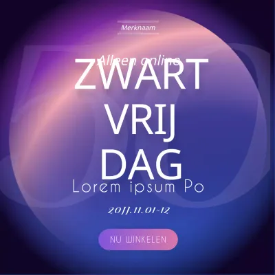 Zwarte vrijdag thema in zwart en paars