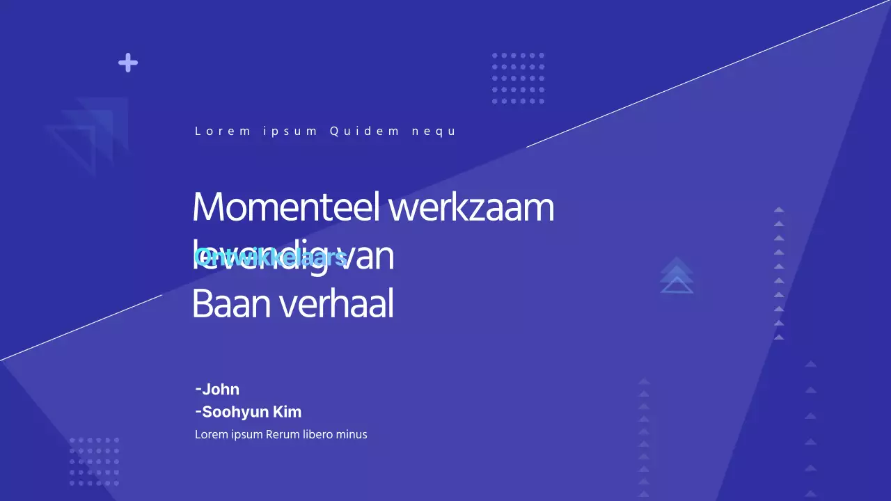 Blauw getinte ontwikkelaar training in loopbaanverkenning