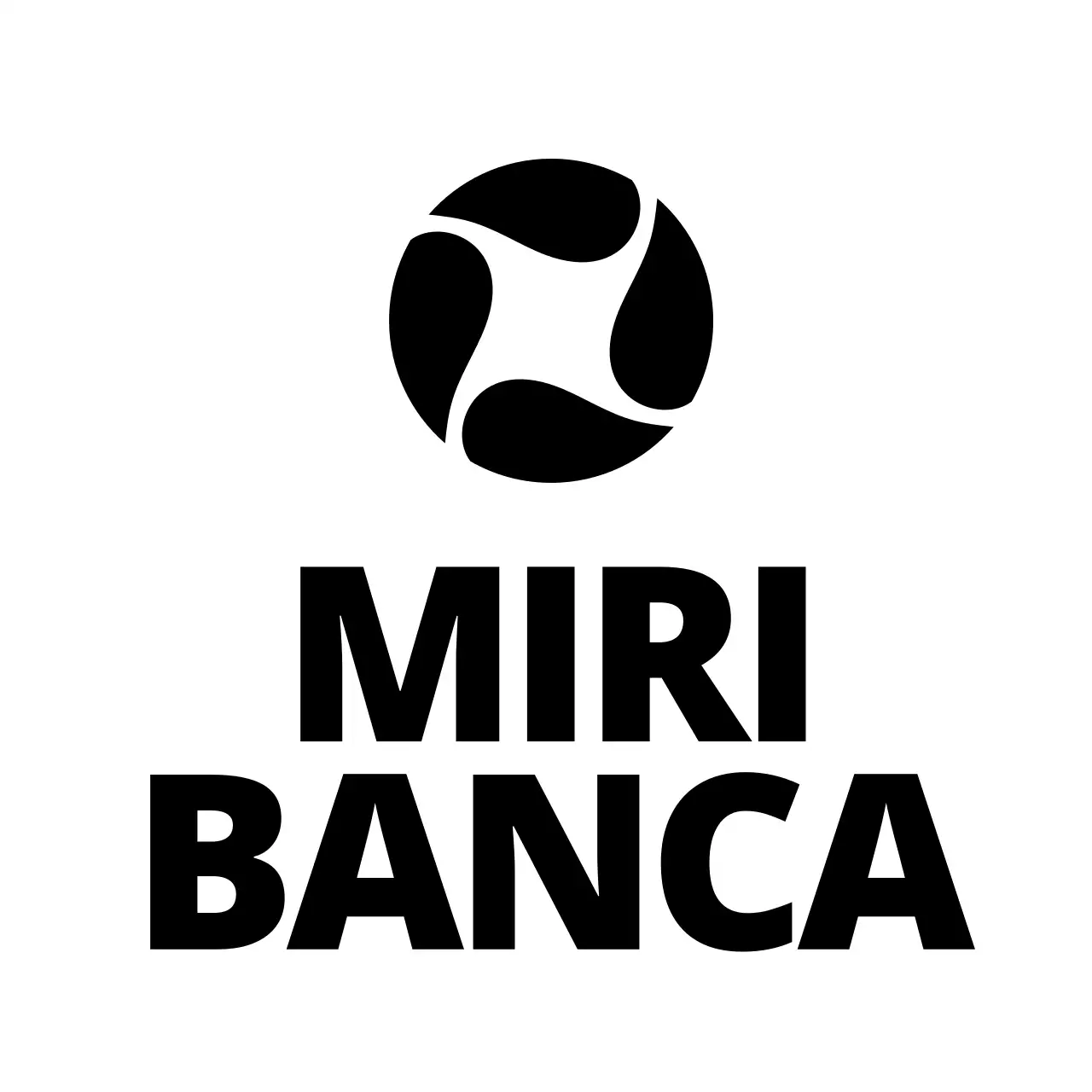 Promozionale con un semplice logo della banca