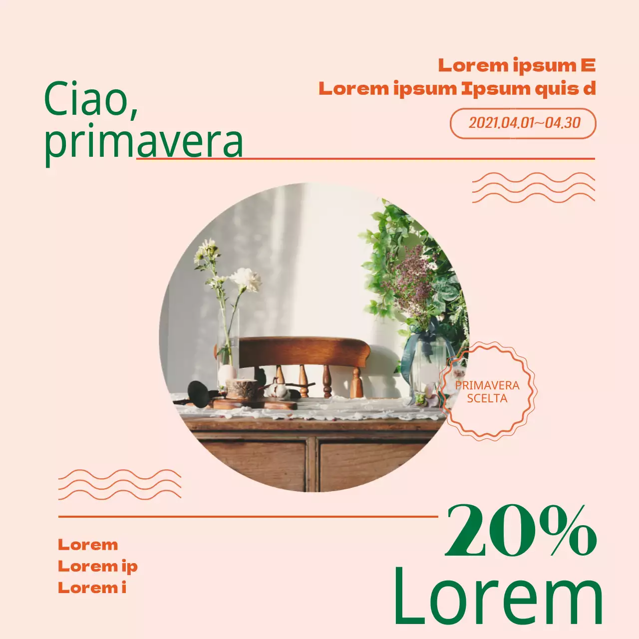 rosa verde foto in evidenza interno vendita evento promozione