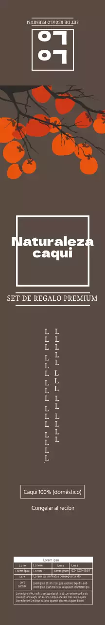 Ilustración ordenada marrón caqui seco natural