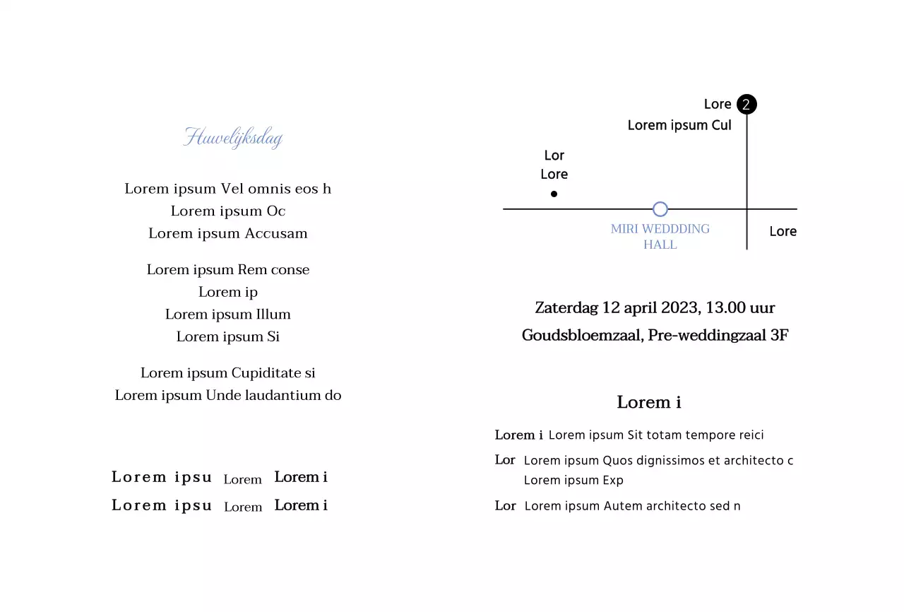 Huwelijksuitnodigingen in wit en eenvoudige frames