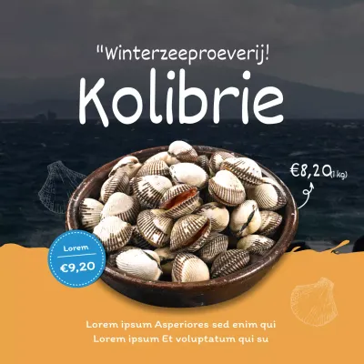 Oranje wad concept winterkruiper