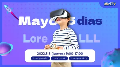 Miniatura del Día del Niño con fondo turquesa