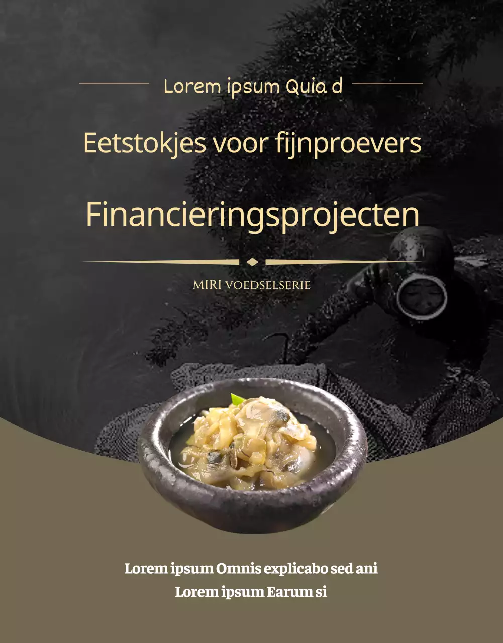 Een stijlvolle, schone, zwart-wit Jeju Jjigal Funding (detailpagina)