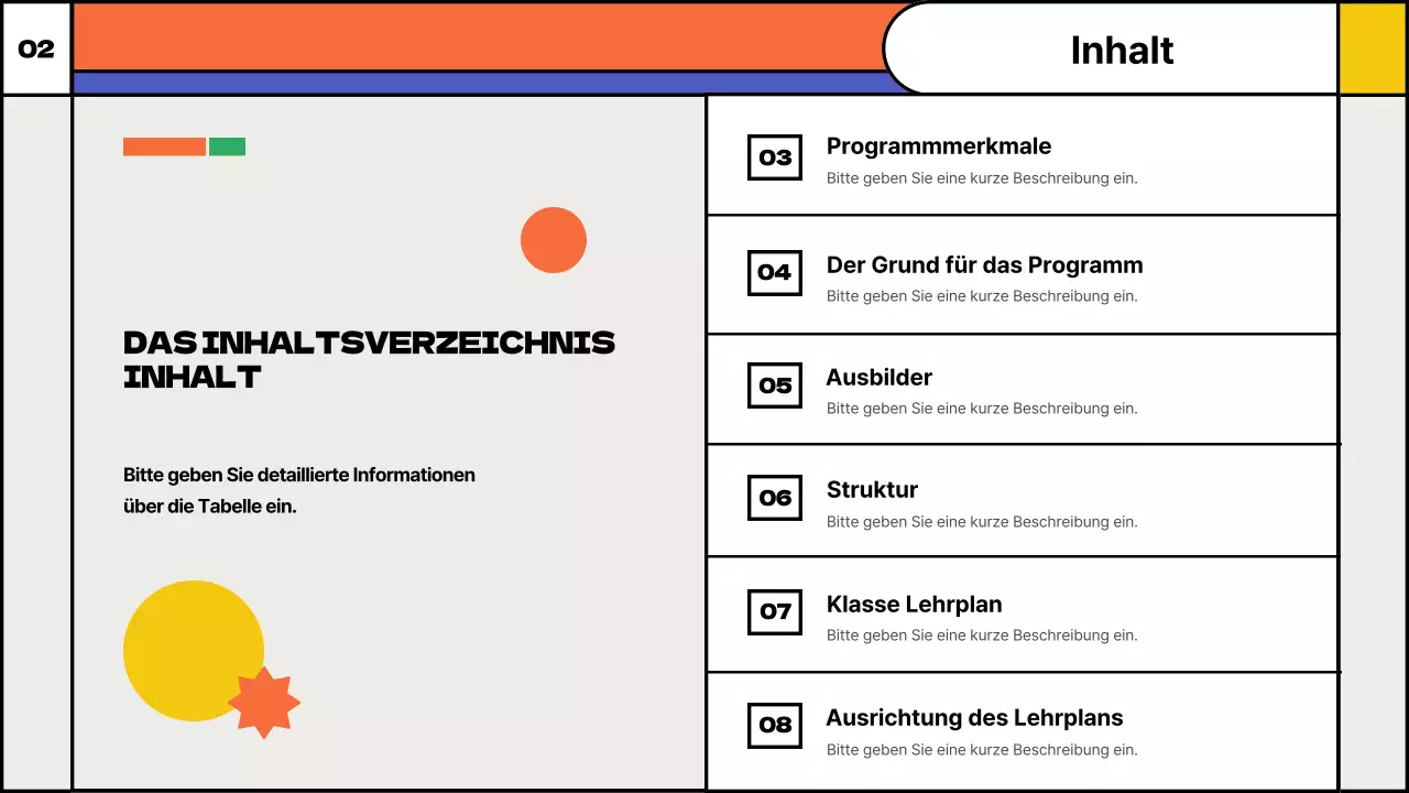Vorschlag für außerschulischen Unterricht in spielerischer Mathematik mit bunten geometrischen Formen