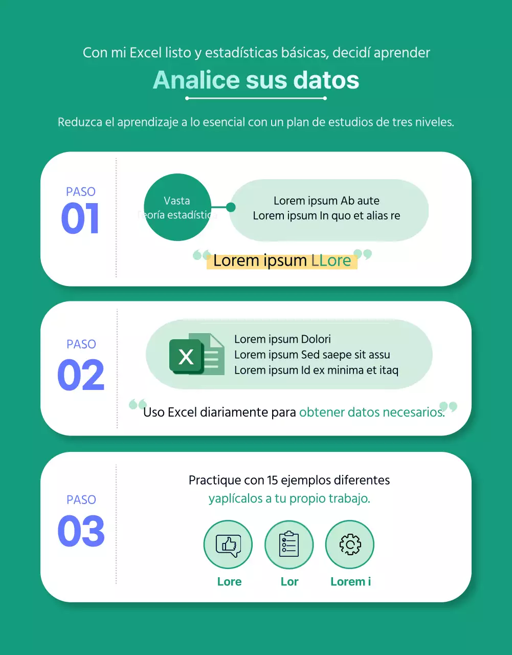 Detalles de la formación en análisis de datos oscuros