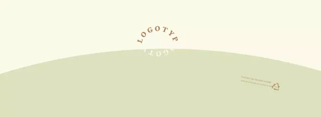 Gelbgrüner Rundschriftzug