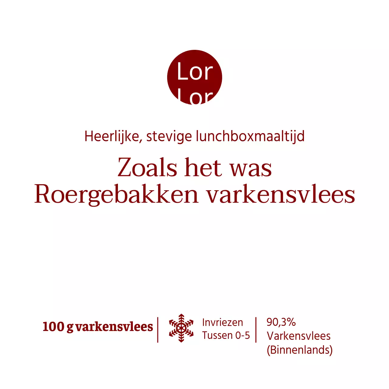 Roergebakken buikspek zoals het was