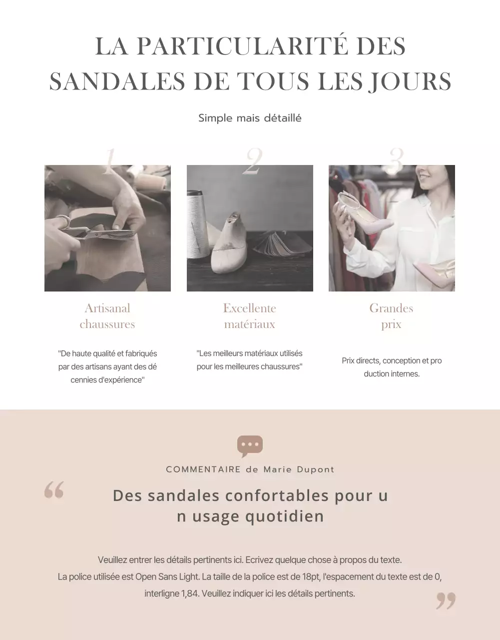 Page de détails verbaux