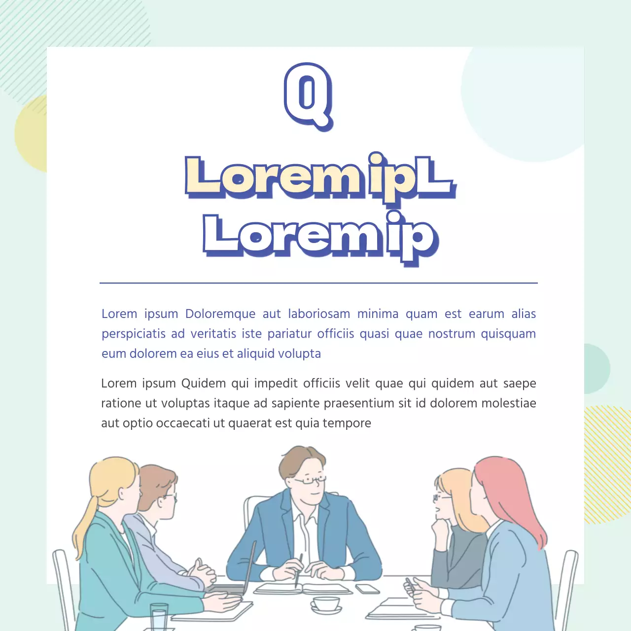 Modernes Recruiting in Hellblau und Gelb