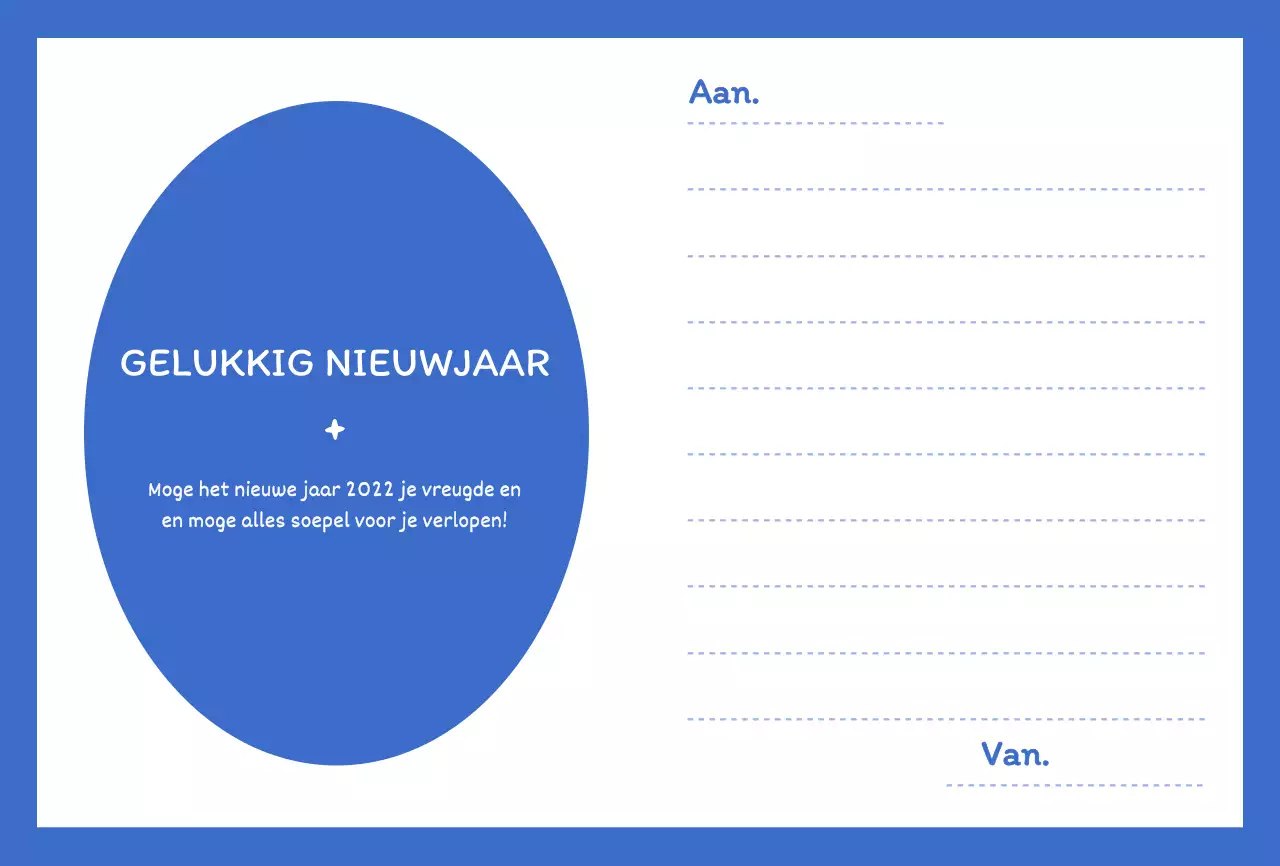 Blauw en wit ronde schattige tijger illustratie concept nieuwjaar