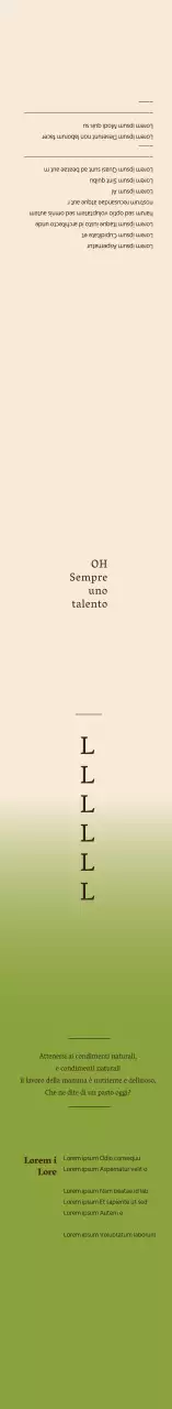 Etichetta del commissario verde avorio sfumata