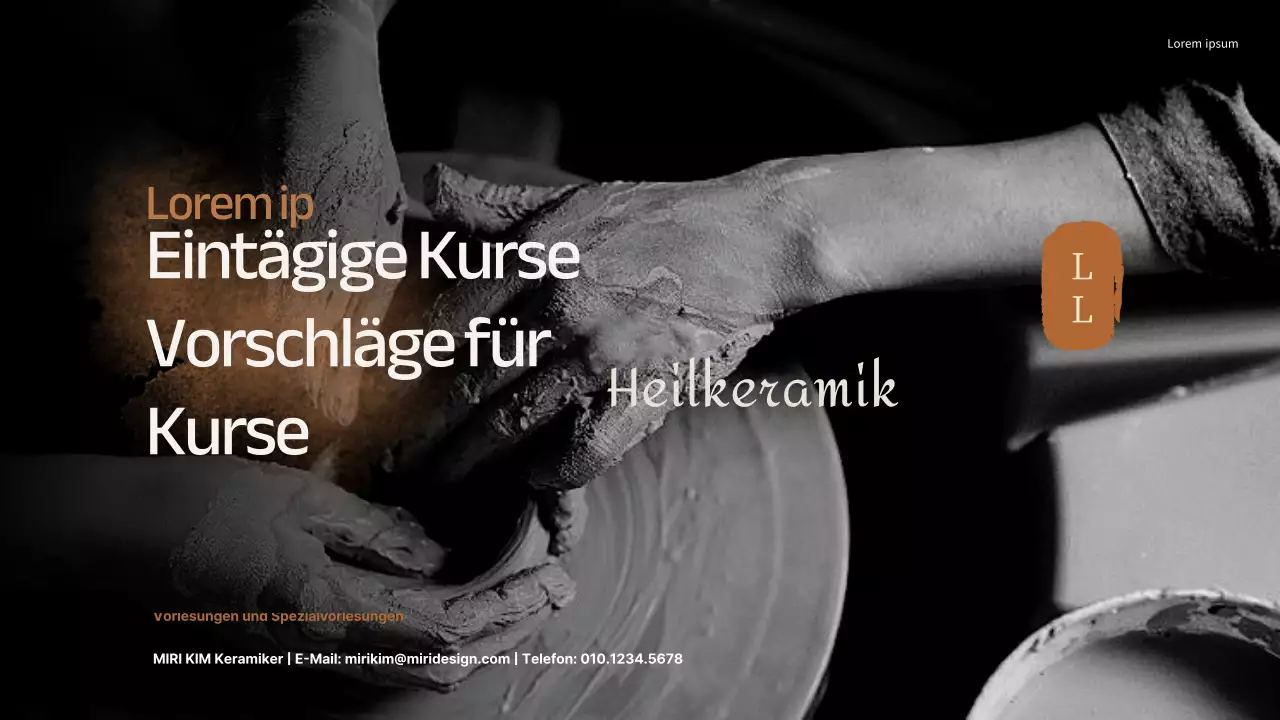 Eintägiger Keramikkurs im traditionellen Stil in Beige und Braun