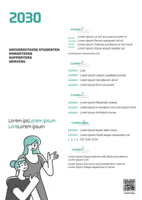 Groen en Zwart Geïllustreerd Concept Marketeer Supporters Gezocht