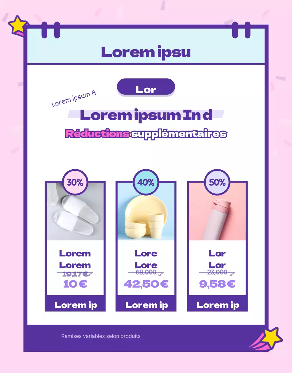 Inscription aux événements