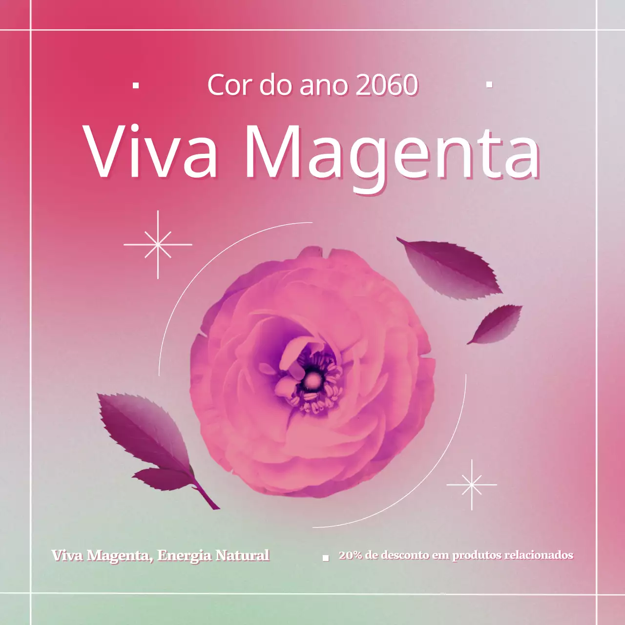 Comemore Viva Magenta, a cor do ano em rosa